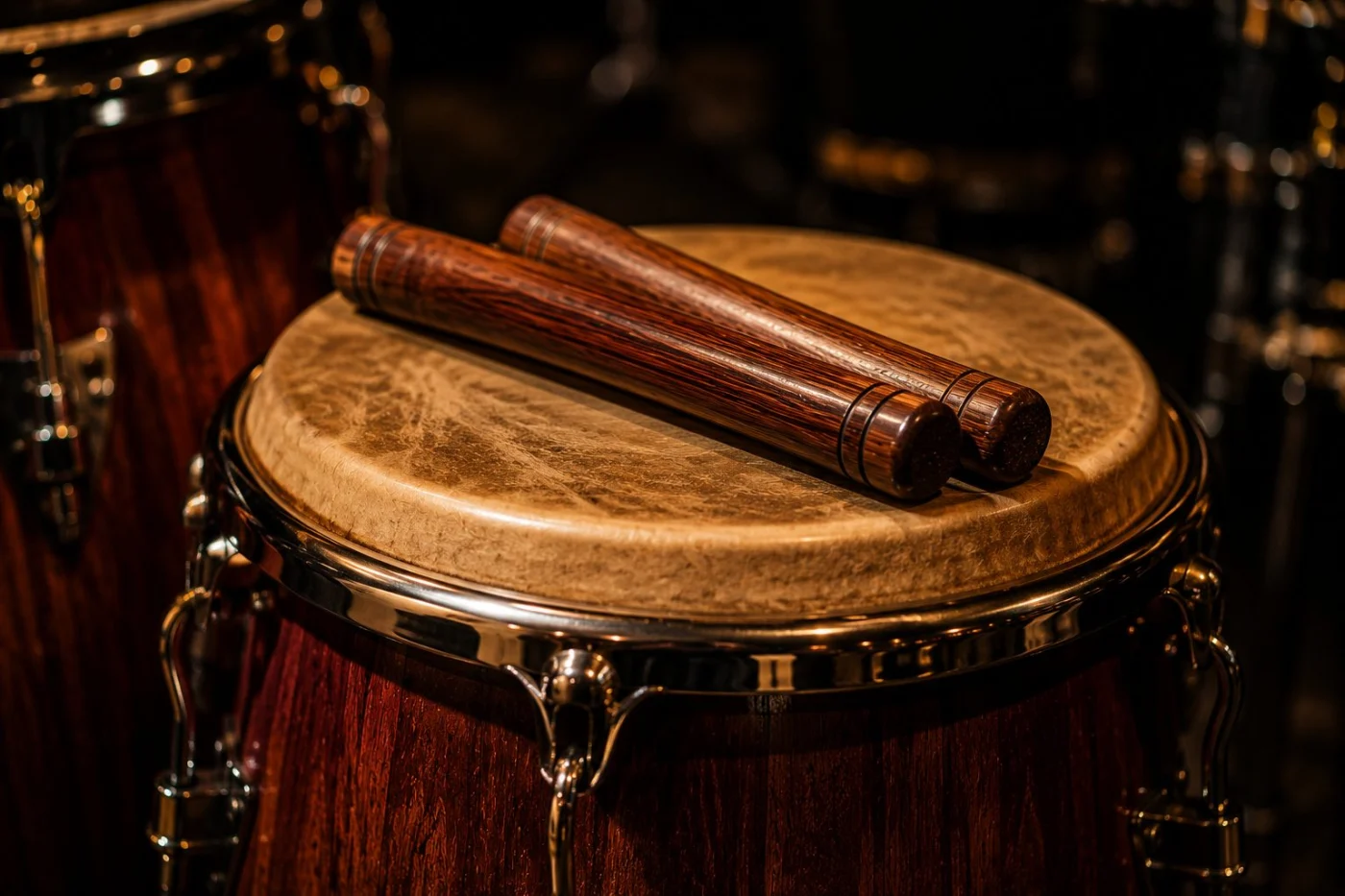 Claves et percussion cubaine, fabrication et timbre sec