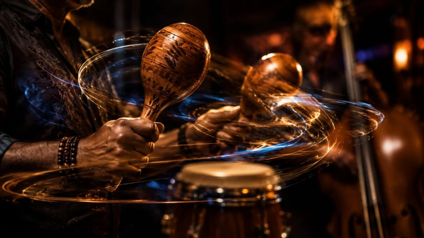 Texture sonore des maracas, graines et calebasse