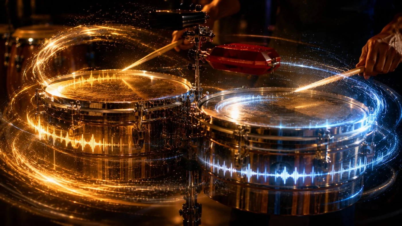 Visualisation de la cascara et des accents timbales en salsa